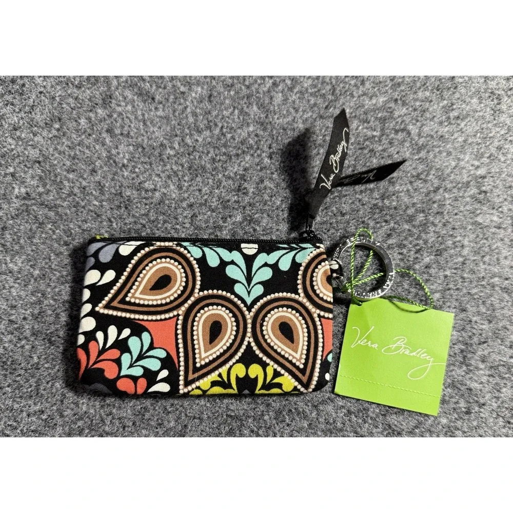 Vera Bradley‎ Zip ID Case Key Ring Sierra NWT